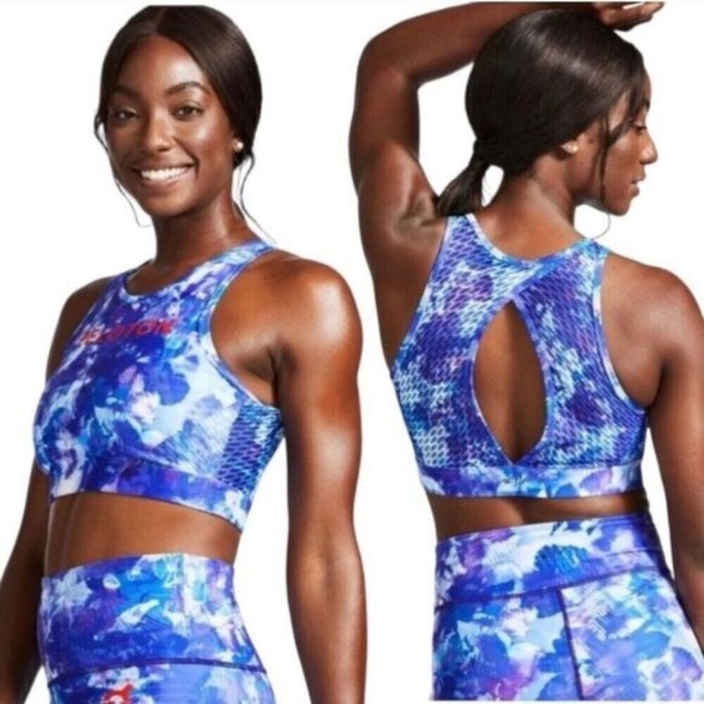 NWT Peloton Blue Moves High Neck Bra